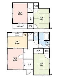 東内野貸家　４号棟の物件間取画像